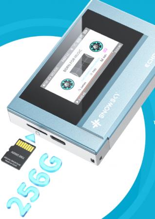 Description image for FiiO Echo Mini Portable High-Res Lossless Music Player SKY BLUE