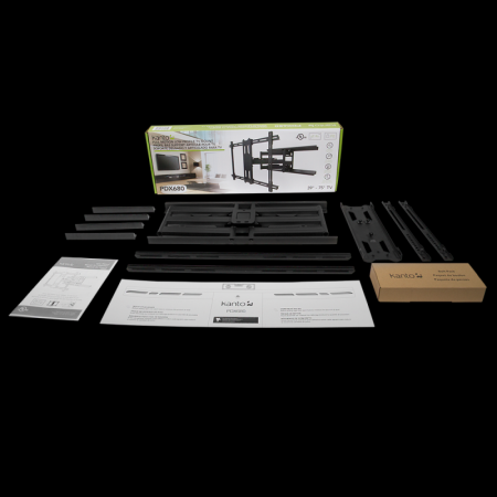 Description image for Kanto PDX680 Full Motion Wall Mount for 39-75 inch Displays BLACK