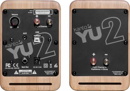 Description image for Kanto YU2BAMBOO Powered Desktop Speakers BAMBOO - Open Box