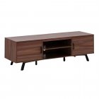 Sonora S40V65MB 65" Wide Adjustable TV Stand MEDIUM BROWN