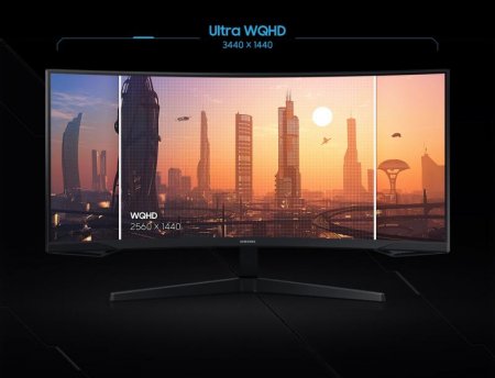 Description image for Samsung LC34G55TWWNXZA 34-Inch Odyssey G5 WQHD 165Hz 1ms Curved Gaming Monitor