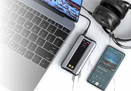 Description image for FiiO Q15 Portable DAC and Headphone Amplifier TITANIUM