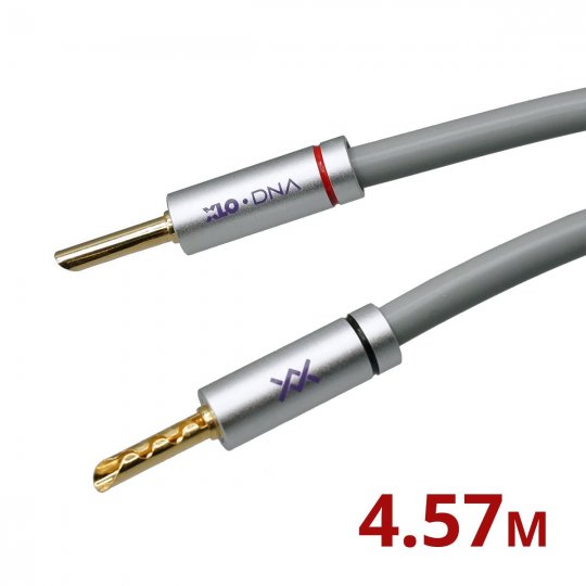 XLO DNA Speaker Wire w/ Gold Bananas (Pair) 4.57m/15ft