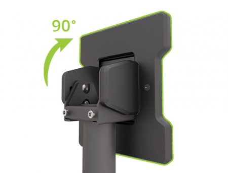 Description image for Kanto CM600SG Stainless Steel Outdoor Ceiling Mount for 37"-70" TVs BLACK - Open