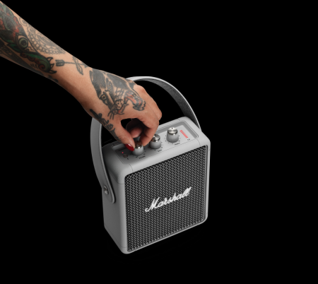 Description image for Marshall Stockwell II Portable Bluetooth Speaker BLACK/BRASS