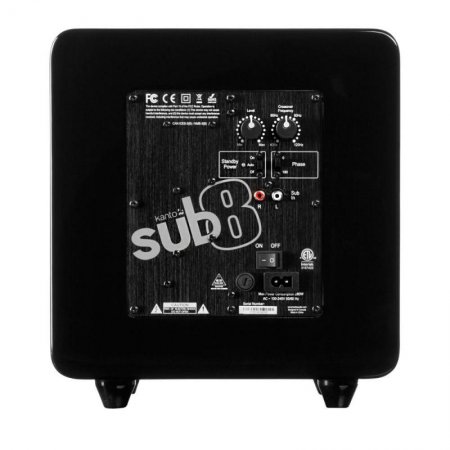 Description image for Kanto SUB8MB 8-Inch Active Subwoofer MATTE BLACK