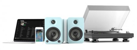 Description image for Kanto YU4GR 70W (RMS Power) Powered Speakers w Bluetooth & Preamp GLOSS RED - Open Box