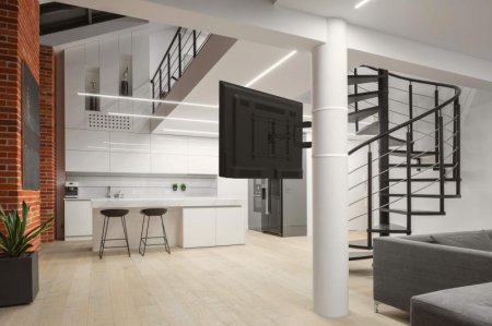 Description image for Kanto PSC350 Full Motion Column & Pillar TV Mount for 37"-75" TVs BLACK