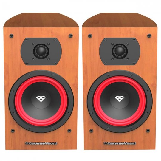 Cerwin Vega LA165 6.5-Inch 2-Way Bookshelf Speaker (Pair) COGNAC
