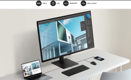 Description image for Samsung LS37D802UANXZA 37-Inch ViewFinity S8 UHD HDR10 IPS 60Hz Monitor