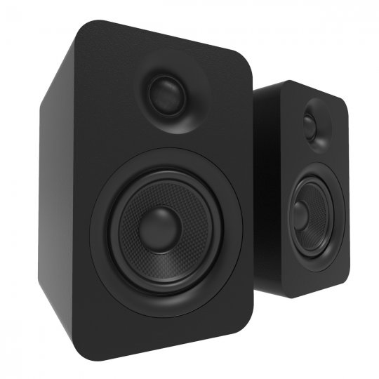 Kanto YU Passive 4\" Bookshelf Speakers with 1\" Silk Dome Tweeter (Pair) BLACK
