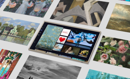 Description image for Samsung 32-Inch Class The Frame QLED HDR Smart TV [2024]