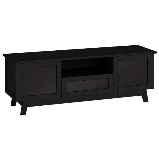 Salamander Designs SDAV5-7225BO Elegant Media Cabinet BLACK OAK