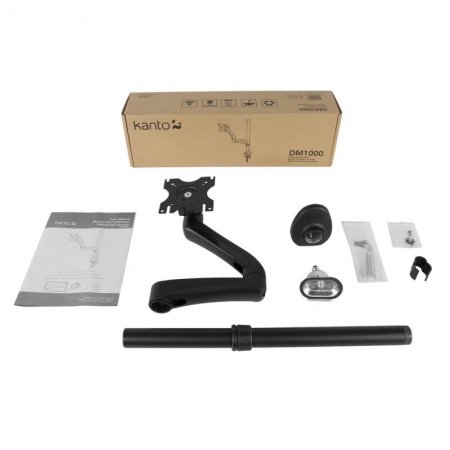Description image for Kanto DM1000 Single Arm Desktop Monitor Mount BLACK