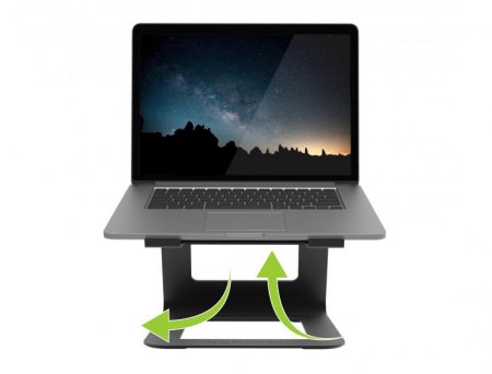 Description image for Kanto LE1 Ergonomic Universal Riser Laptop Stand BLACK
