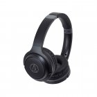 Audio Technica ATH-S200BTBK Wireless On-Ear Headphones with Built-in Mic & Controls Black