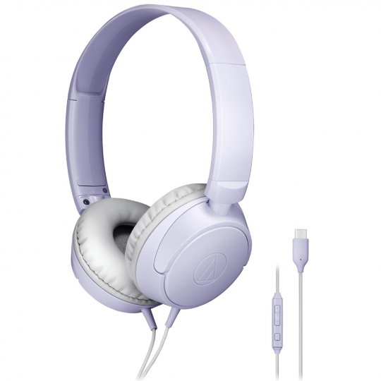 Audio-Technica ATH-S120C-LV USB-C On-Ear Headphones LIGHT VIOLET