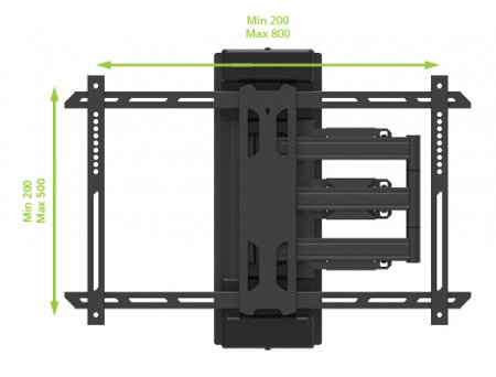 Description image for Kanto PSC350 Full Motion Column & Pillar TV Mount for 37"-75" TVs BLACK