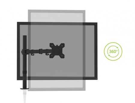 Description image for Kanto DML1000 Desktop Arm Single Monitor Mount BLACK