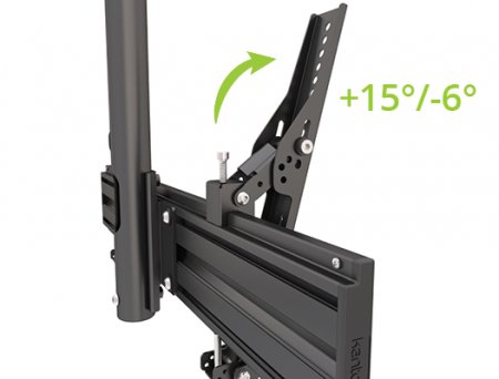 Description image for Kanto CM600SG Stainless Steel Outdoor Ceiling Mount for 37"-70" TVs BLACK - Open