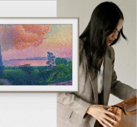 Description image for Samsung QN55LS03DAFXZC 55-Inch The Frame QLED 4K Art Mode Smart TV [2024]