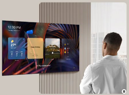 Description image for Samsung QN55S90FAFXZC 55-Inch OLED 4K Vision AI Smart TV [2025] - Open Box