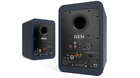 Description image for Kanto REN 2-Way Active Wireless Bookshelf Speakers MATTE BLUE (Pair)
