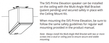 Description image for SVS Prime Elevation Satellite Speaker (Pair) BLACK ASH