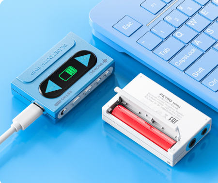 Description image for FiiO Retro Nano Bluetooth DAC and Headphone Amplifier BLUE