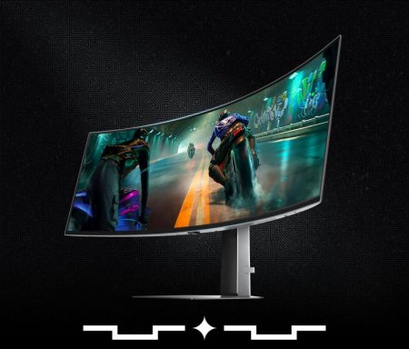 Description image for Samsung LS49DG912SNXZA — 49" Odyssey G9 DQHD Curved Gaming Monitor, 240Hz, 1ms, HDR10