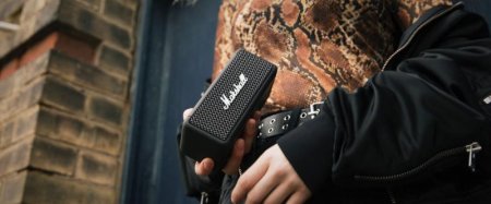 Description image for Marshall Emberton Portable Waterproof Bluetooth Speaker BLACK