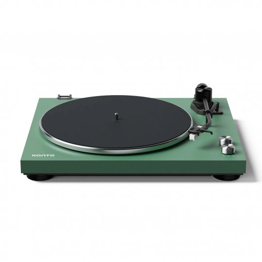 Kanto OBI3 Belt-Drive Turntable with Bluetooth & Phono Preamp GREEN