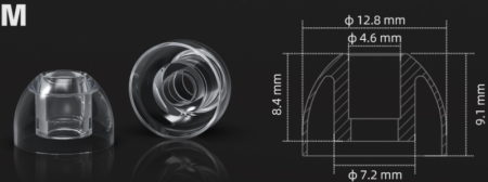 Description image for FiiO HS20 Liquid Silicone Ear Tips WHITE