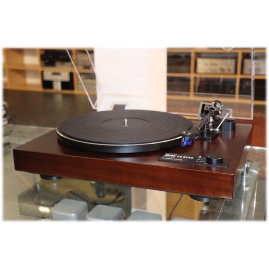 Dual CS 618W Manual Turntable With Auto Stop GLOSS WALNUT