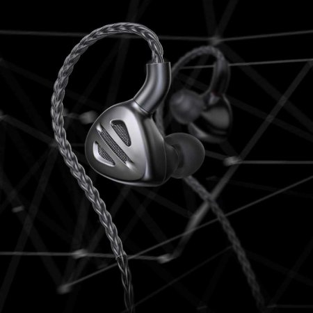 Description image for FiiO FH9 1 Dynamic 6 Balanced Armature Driver IEMs TITANIUM