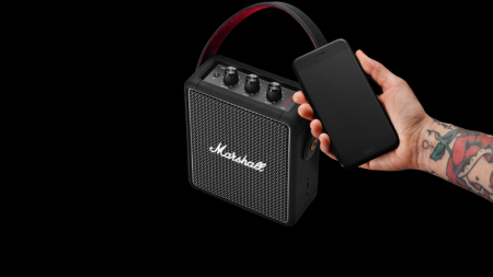 Description image for Marshall Stockwell II Portable Bluetooth Speaker BLACK/BRASS