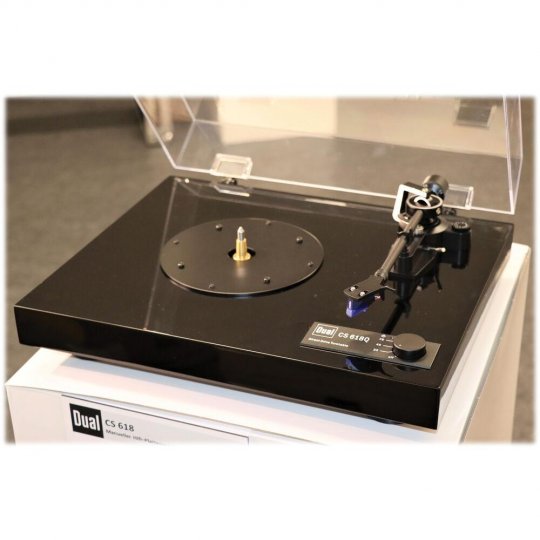 Dual CS 618BK Manual Turntable With Auto Stop BLACK