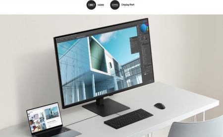Description image for Samsung LS37D702EANXZA — 37" ViewFinity S7 UHD Monitor, HDR10, IPS, 60Hz