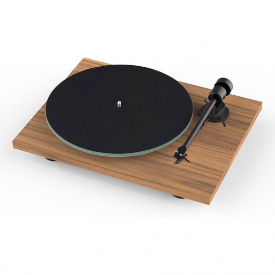 Pro-Ject T1 EVO Phono Turntable with Phono Preamp and OM10 Cartridge WALNUT