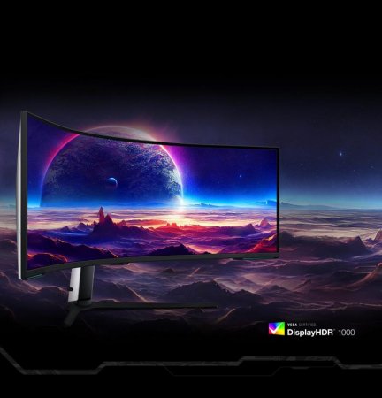 Description image for Samsung LS57CG952NNXZA 57-Inch Odyssey Neo G9 DQHD Mini-LED 240 Curved Gaming Monitor