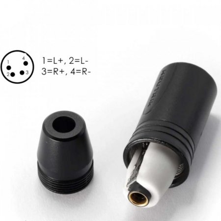 Description image for ddHiFi XLR44B XLR 4pin to 4.4mm Balanced Adapter