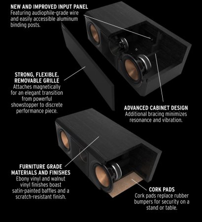 Description image for Klipsch RP600MB II 6.5" Monitor Bookshelf Speaker BLACK Pair