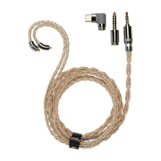 FiiO LC‑RD Pro Silver MMCX Upgrade Cable (3.9 ft, Includes 2.5 mm / 3.5 mm / 4.4 mm Swappa