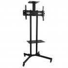 Prime Mounts PMD 910B 32\" - 65\" Portable TV Floor Stand On Wheel