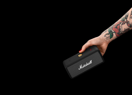 Description image for Marshall Emberton Portable Waterproof Bluetooth Speaker BLACK