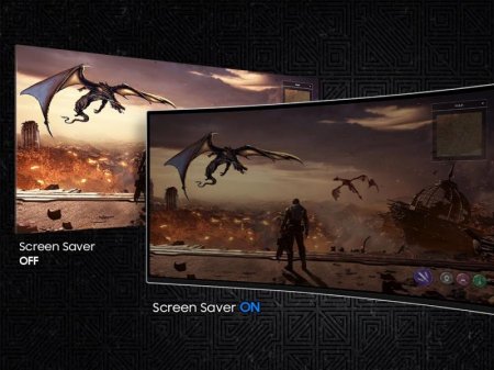 Description image for Samsung LS49DG912SNXZA — 49" Odyssey G9 DQHD Curved Gaming Monitor, 240Hz, 1ms, HDR10