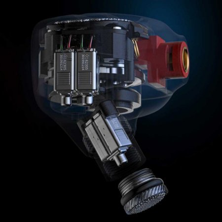 Description image for FiiO FH9 1 Dynamic 6 Balanced Armature Driver IEMs TITANIUM