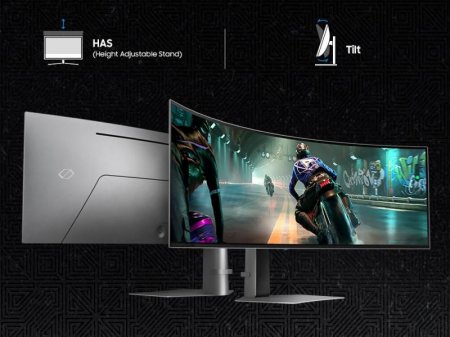 Description image for Samsung LS49DG912SNXZA — 49" Odyssey G9 DQHD Curved Gaming Monitor, 240Hz, 1ms, HDR10