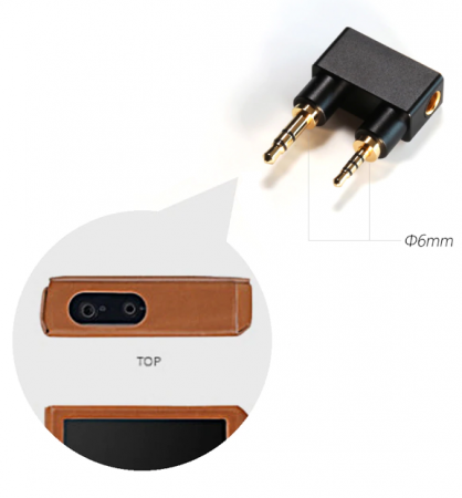 Description image for ddHiFi DJ44K 4.4mm Female to 2.5mm Balanced Adapter