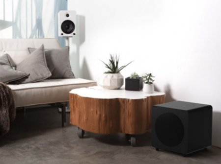 Description image for Kanto SUB8VMW 8-inch Sealed Powered Subwoofer MATTE WHITE - Open Box